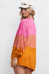 Wrapped In Cozy Fluffy Balls Long Sleeve Knit Cardigan