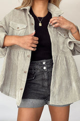 Chaqueta babydoll de pana Come Around