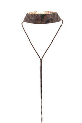 Gargantilla escalonada de cristal brillante