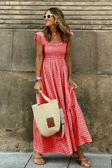 Good Feelings Ruffled Babydoll Maxi Dress