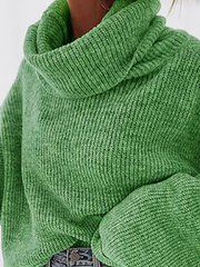 Lässiger, schlichter, lockerer Pullover in Übergröße