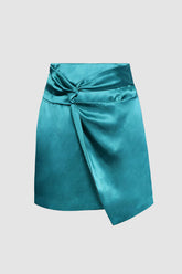 Knot Front Mini Skirt