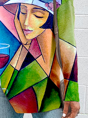 Camisas y blusas casuales con gráficos abstractos de talla grande