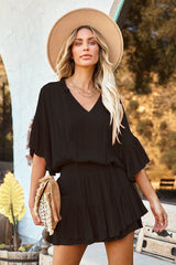 Best Day Ever Ruffle Short Sleeve Mini Dress