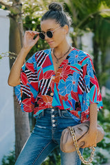 Grow Toward Love Print Button Up Top