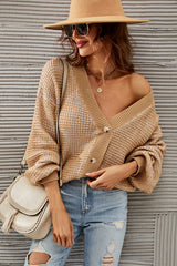 Meet Up Later V-Neck Knit Sweater Cardigan