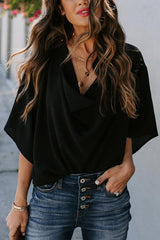 Lift My Spirits V-Neckline Short Sleeve Top