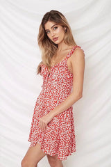 Vestido corto con volantes temblorosos Tough Love