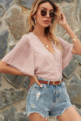 Dream Date Swiss Dot Lace Top