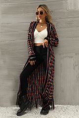 What You See Colorful Tassel Knit Cardigan