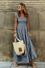 Good Feelings Ruffled Babydoll Maxi Dress