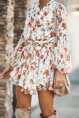 Love Poem Printed Skater Mini Dress