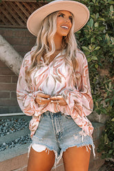 Gesmoktes Top mit Sweet One-Print