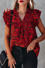 Now You Know Floral Print Short Sleeve Top