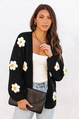Simple Love Daisy Oversized Knit Cardigan