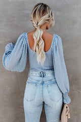 Chic Scene – Gerippter Body mit Schweizer Punkten