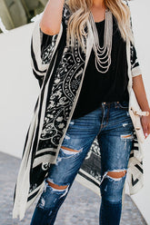 Heat Wave Boho Print Kimono
