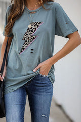 Kurzarm-Oberteil „Only For You“ mit Grafik