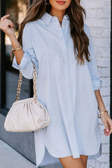 Vestido camisero de manga larga Stay Sunny