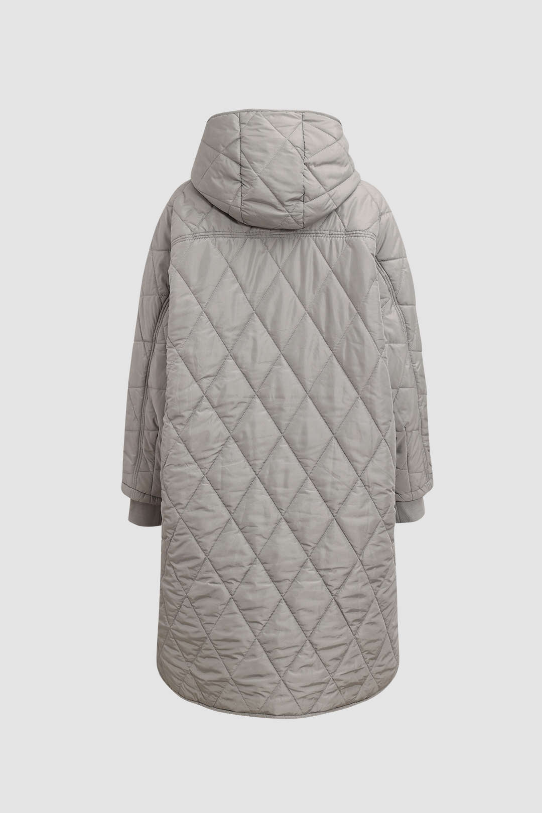 Diamond Quilted Hooded Jacket