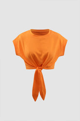 Knot Hem Short Sleeve T-Shirt