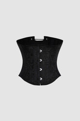 Corsé con cordones de jacquard
