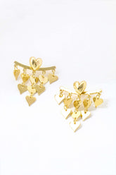 Pendientes con dije de corazón