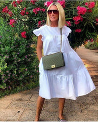 Vestido recto mini vestido corto