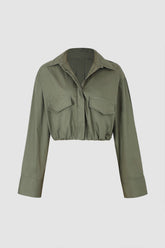 Gathered Waist Cargo Shirt