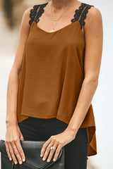 XOXO Lace V-Neck Tank Top