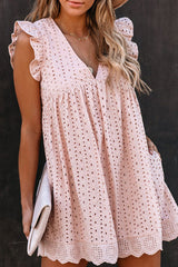 Glory of Love Pocket Hollow-Out Dress