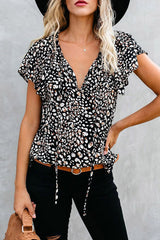 Flying High Printed Short Sleeve Top