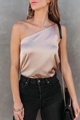 Effortless Endeavor One Shoulder Cami Top