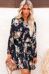 Love Of Romance Floral Print Ruffle Mini Dress