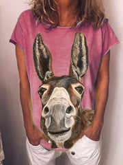 Camisas y tops casuales de manga corta estampados