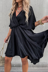 Day Of Romance OL Wrap Mini Dress