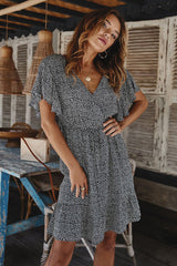 All About Love Shivering Wrap Mini Dress