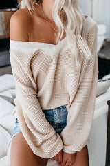 Basics Ellie V-neck Long Sleeve Casual Top