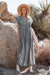 Sunshine And Fun – Gerüschtes Maxikleid für den Strand