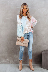 Suéter de punto con estampado tie-dye de I'm Your Girl