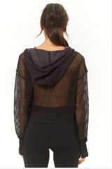 Perspective Grids Gored Finger Hoodies & Sweatshirts