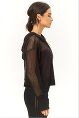 Perspective Grids Gored Finger Hoodies & Sweatshirts