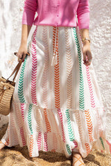 Show Up Boho Printed Maxi Skirt