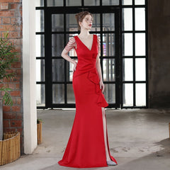 Vestidos formales con cuello vuelto Ava