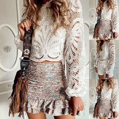 Take My Chance – Weißes Spitzentop