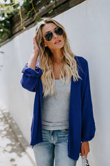 Cárdigan de punto de color puro Free Spirits