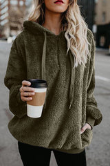 Sudadera con capucha y cremallera de piel Closer to You