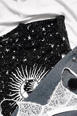 Mein Tee Print Schwarz-Weiß T-Shirt