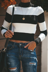 Suéter de cuello alto a rayas Best of You