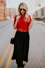 Marry Me Lace Short Sleeve Top